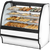True TGM-DC-48-SC/SC-W-W Fixed Front Curved Glass, Solid Colored End Dry Case