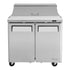 Turbo Air MST-36-N6 M3 Series Sandwich/Salad Unit with Two Sections 9.5 cu. ft.