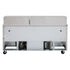 Turbo Air MST-72-30-N Rear Mount M3 Series Sandwich/Salad-Mega Top Unit with Three Section 23 cu. ft
