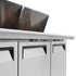 Turbo Air MST-72-30-N Rear Mount M3 Series Sandwich/Salad-Mega Top Unit with Three Section 23 cu. ft