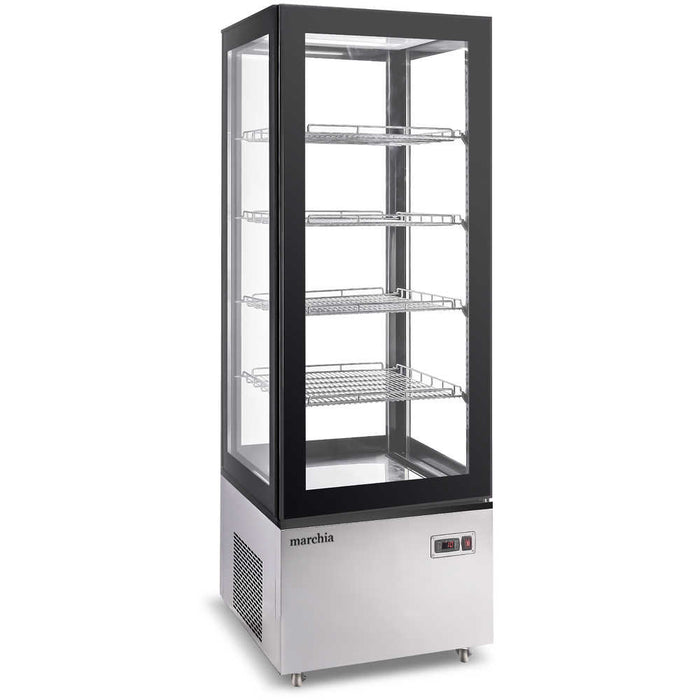 Marchia MVS500 stainless steel vertical refrigerated cake display case