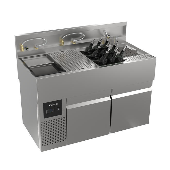 Krowne MoveWell Adaptive Station with Ultra-Low Profile Refrigeration & Essential Kit – MW48R-B