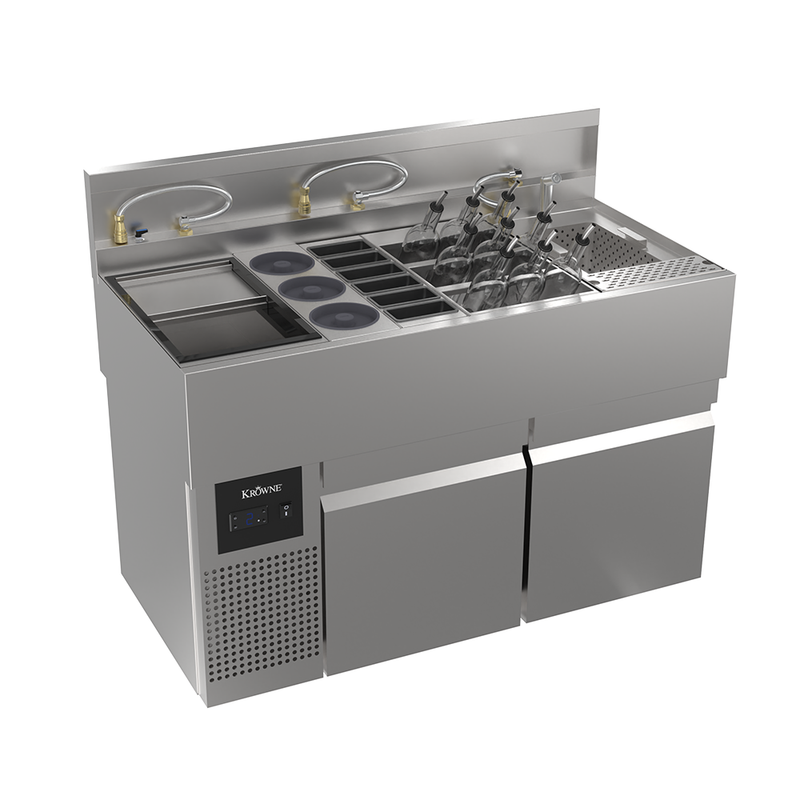 Krowne MoveWell Adaptive Station with Ultra-Low Profile Refrigeration & Margarita Kit – MW48R-MC