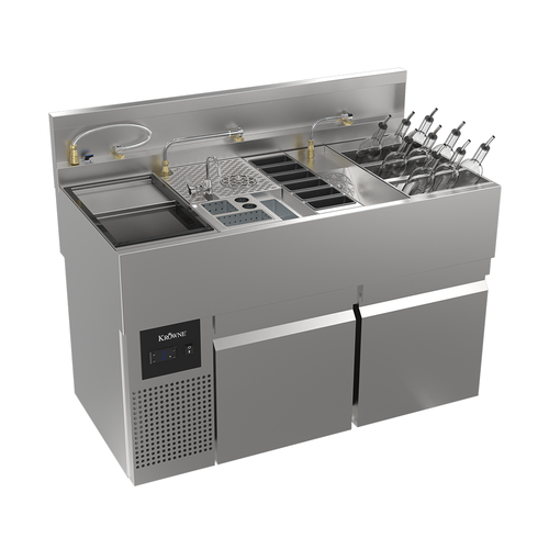 MoveWell Adaptive Station with Ultra-Low Profile Refrigeration, Specialty Cocktail Collection Kit Inserts Included
