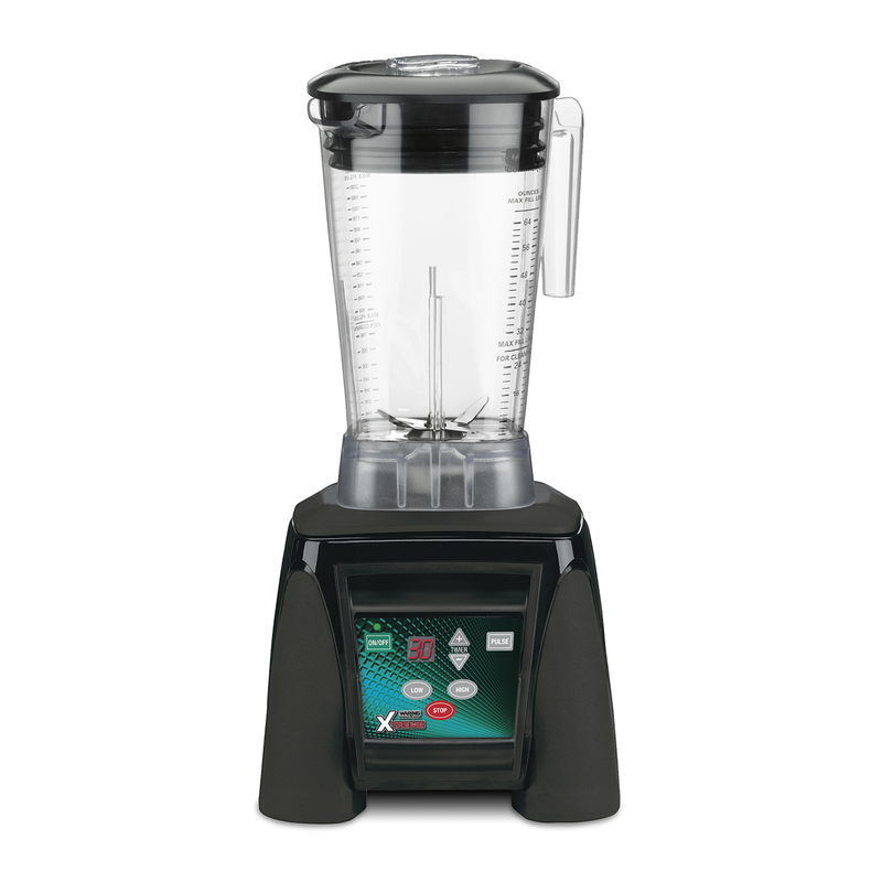 Waring MX1100XTX  3.5 HP heavy-duty Hi-Power electronic touchpad blender with timer and 64 oz copolyester container, 120 volts