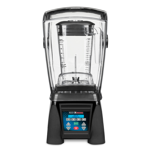 Waring MX1500XTX heavy-duty Xtreme programmable Hi-Power blender with sound enclosure and 64 oz copolyester container, 120 volts