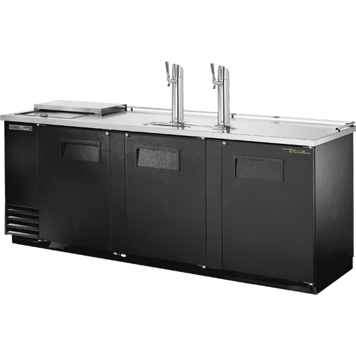 True TDD-4CT-HC Solid Swing Door Club Top Direct Draw Beer Dispenser with Hydrocarbon Refrigerant