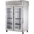 True STR2RPT-2G-2S-HC Pass-Thru Glass Front/Solid Rear Swing Doors Refrigerator