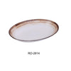 Yanco RO-2914 Rockeye-2 DEEP OVAL PLATE 36 OZ, Porcelain, Two-Tone, (1Dz)
