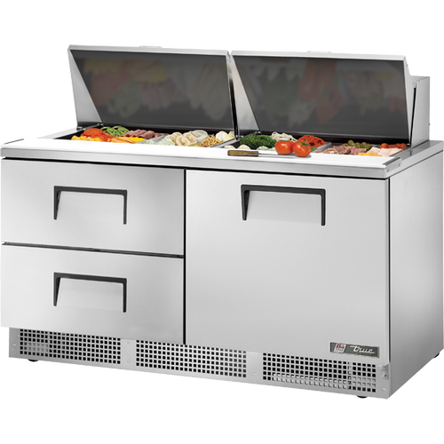 True TFP-64-24M-D-2 Door and Drawered Food Prep Unit