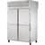 True STG2RPT-4HS-2G-HC Pass-Thru Solid Half Front/Glass Rear Swing Doors Refrigerator