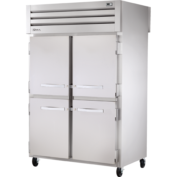 True STG2RPT-4HS-2S-HC Pass-Thru Solid Half Front/Rear Swing Doors Refrigerator