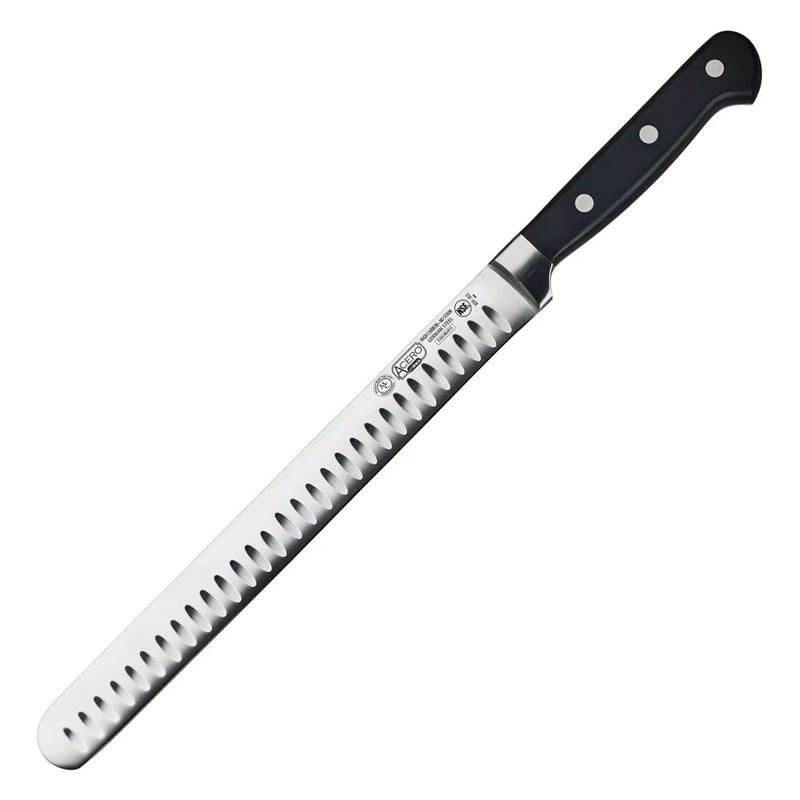 Winco KFP-102 Acero 10" Fish/Roast Slicer with Granton Edge