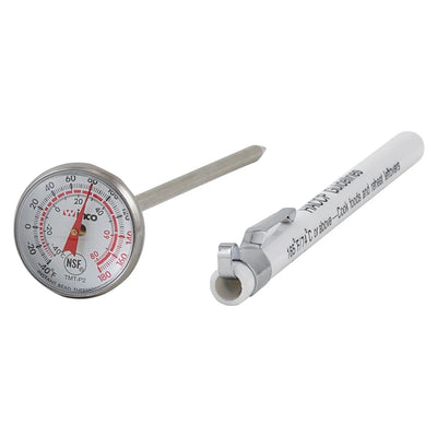 Winco TMT-P Pocket Test Thermometer 1 Inch Dial with Clip and Case