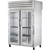 True STR2HPT-2G-2S Pass-Thru Glass Front/Solid Rear Swing Doors Heated Cabinet