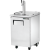 True TDD-1-S-HC Solid Swing Door Stainless Steel Direct Draw Beer Dispenser with Hydrocarbon Refrigerant