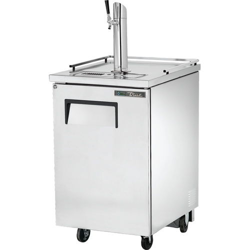 True TDD-1-S-HC Solid Swing Door Stainless Steel Direct Draw Beer Dispenser with Hydrocarbon Refrigerant