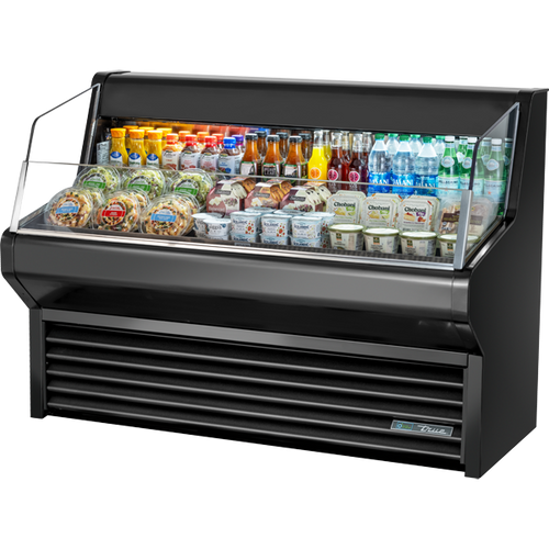 True THAC-60-HC-LD Horizontal Air Curtain Refrigerated Merchandiser with Hydrocarbon Refrigerant & LED Lighting