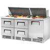 True TFP-72-30M-D-4-HC Door and Drawered Food Prep Unit