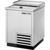 True TD-24-7-S-HC Solid Slide Lid Stainless Steel Deep Well Horizontal Bottle Cooler with Hydrocarbon Refrigerant