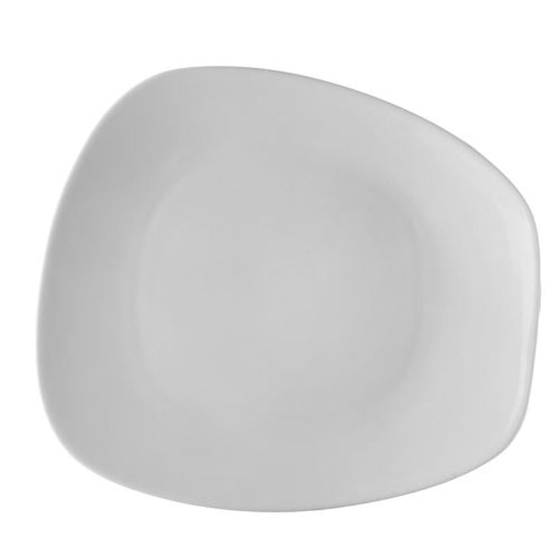 CAC Chinaware Oak Coupe Trapezoid Plate 8 3/4"
