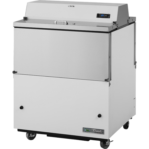 True TMC-34-DS-HC Dual Sided, White and Stainless Steel Exterior/Clear Aluminum Interior with Hydrocarbon Refrigerant