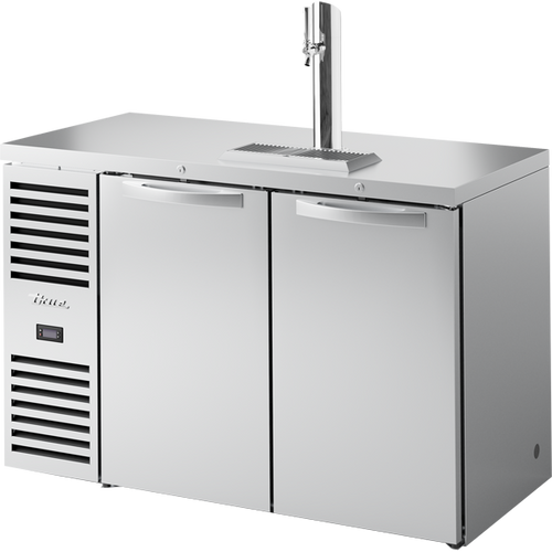 True TDR52-RISZ1-L-S-SS-1 Reach-In Single Zone Refrigerator with Left Side Refrigeration System. Stainless Exterior and Solid Swing Doors