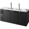 True TDR72-RISZ1-L-B-SSS-1 Reach-In Single Zone Refrigerator with Left Side Refrigeration System. Black Exterior and Solid Swing Doors