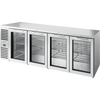 True TBR108-RISZ1-L-S-GGGG-1 Reach-In Single Zone Refrigerator with Left Side Refrigeration System. Stainless Exterior and Glass Swing Doors