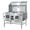 Omcan CE-CN-W2L2-NG Two Chamber Wok Range – 2 x 16″ Rings, 250,000 BTU