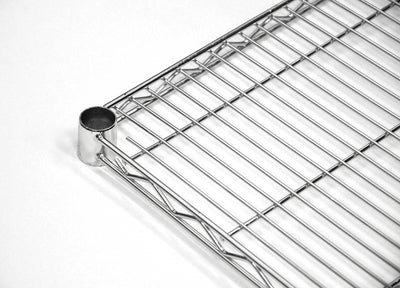 Omcan Chrome Wire Shelving Unit – 4-Tier Adjustable Commercial Storage Rack