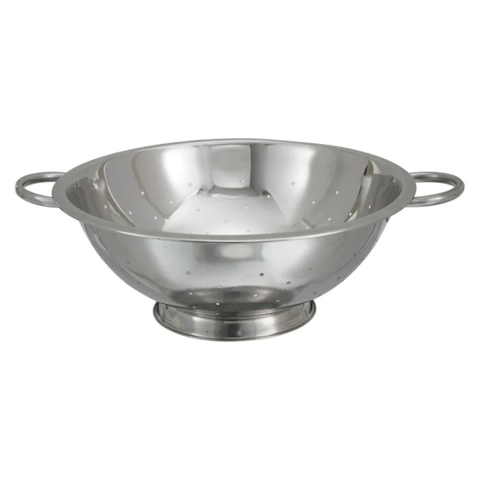 Food Preparations, All-Purpose Colanders With Handles and Base, Stainless Steel by Winco