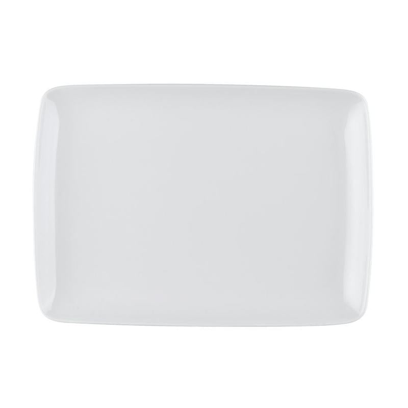 CAC Chinaware Oxford Coupe Rect. Platter 11 5/8"