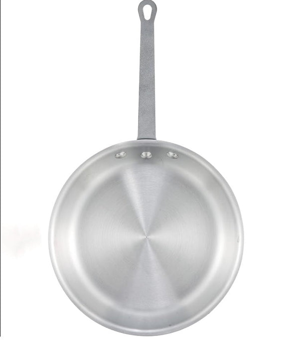 Winco AFP-12A 12" Alu Fry Pan, Gladiator, Natural Finish (Price/Piece)