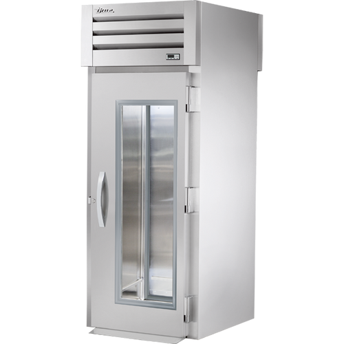 True STR1RRT-1G-1S-HC Roll-Thru Glass Front/Solid Rear Swing Door Refrigerator
