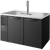 True TDR60-PTSZ1-L-B-SS-SS-1 Pass-Thru Single Zone Refrigerator with Left Side Refrigeration System. Black Exterior and Solid Swing Doors