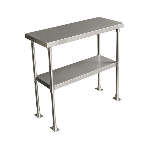 Prepline PDOS-1427 stainless steel double-tier overshelf