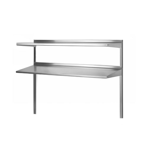 Prepline PDOS-44P stainless steel double overshelf