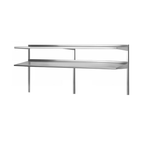 Prepline PDOS-92P stainless steel double overshelf