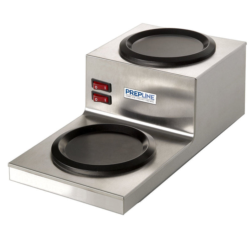 Prepline PDW2-L Ladder Double Decanter Coffee Warmer – 120V