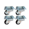 Coldline PFC-2-SB 2 in. ADA-Height Swivel Plate Casters - Set of 4