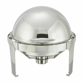 Madison Round Chafer, Roll-Top, Stainless Steel by Winco - Available in Different Sizes