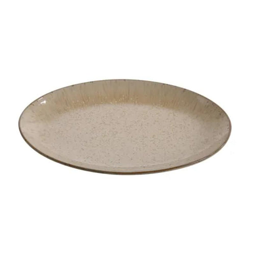 YANCO CHINA AG-212 AGATE OVAL BEIGE PORCELAIN DINNER PLATE (1Dz)