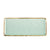 CAC Chinaware Palm springs  Rect. Platter Light Green 12