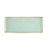 CAC Chinaware Palm springs  Rect. Platter Light Green 14"