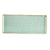 CAC Chinaware Palm springs  Rect. Platter Light Green 16