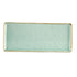 CAC Chinaware Palm springs  Rect. Platter Light Green 16"