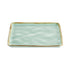 CAC Chinaware Palm springs  Square Plate Light Green 8 1/4"
