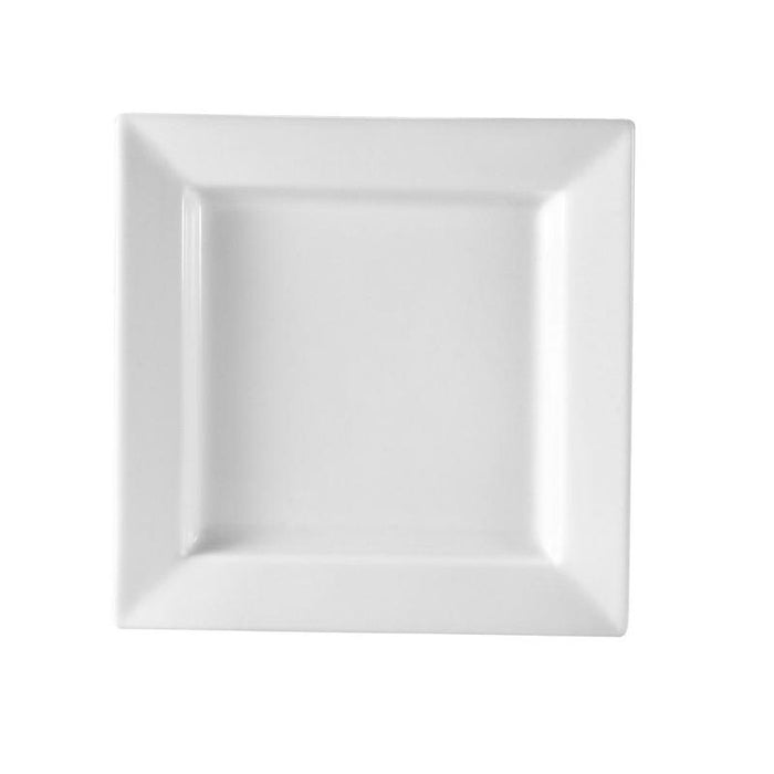 CAC Chinaware Prince Square Deep Square Plate 10"