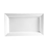 CAC Chinaware Prince Square Deep Rect. Platter 22oz 14"